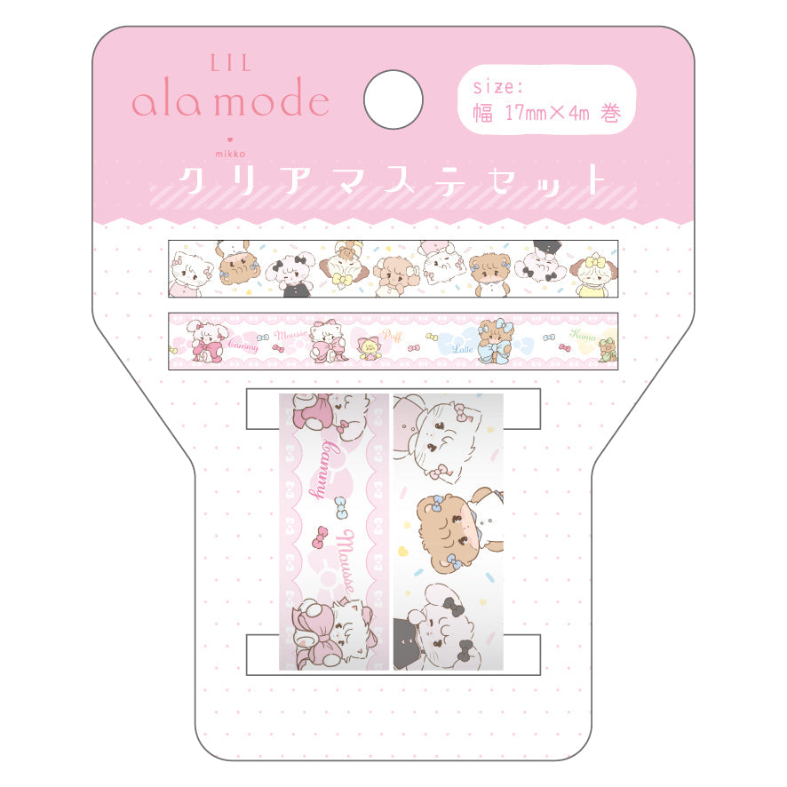 [PINK] "Mikko Illustrations" Masking Tape Set