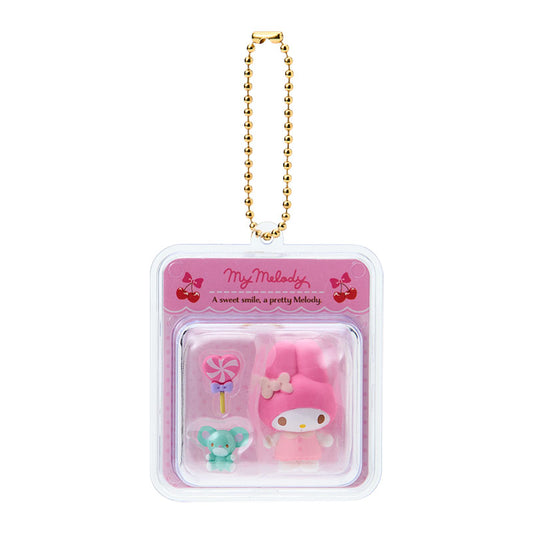 [MY MELODY / PAJAMAS] "Sanrio Miniature Toy Package" Keychain