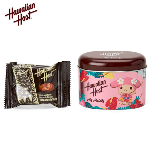 [MY MELODY] "Hawaiian Host x Sanrio" Macadamia Nuts Chocolate & Tin Case