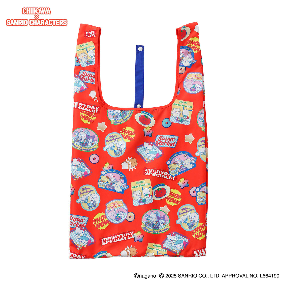 [ORANGE] "Chiikawa x Sanrio Supermarket" Eco Bag