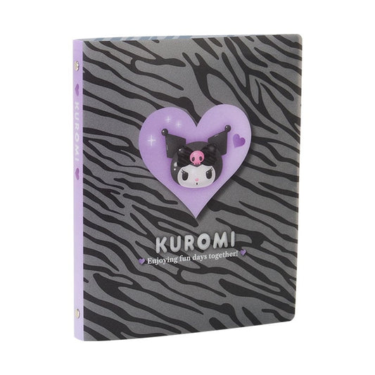 [KUROMI] "Sanrio Monotone Animal Design Series" Binder Kuromi