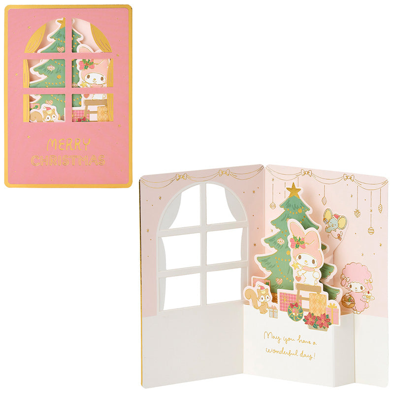 [MY MELODY] "Sanrio Christmas Window" Card