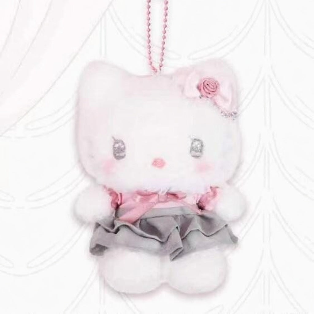 [HELLO KITTY] "Sanrio x LAFARY Ballerina Tea Party" Plush Keychain