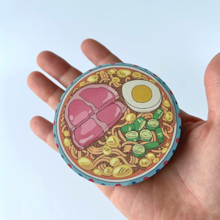 [LISA'S RAMEN] "Ponyo on the Cliff" Round Memo