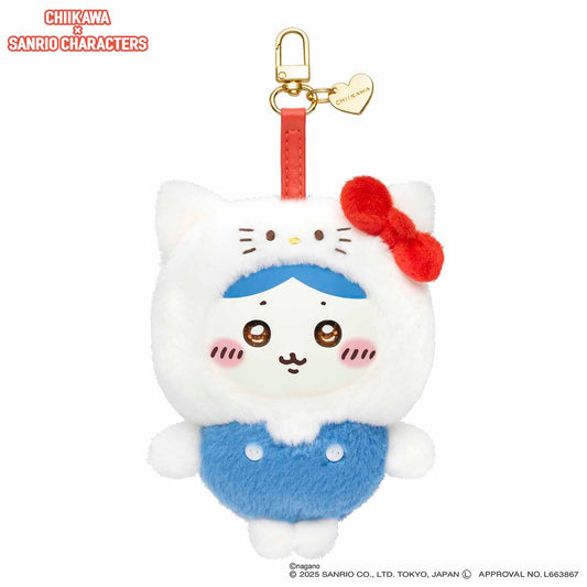 [HELLO KITTY / HACHIWARE] Kiramekko "Chiikawa x Sanrio" Plush Pendant