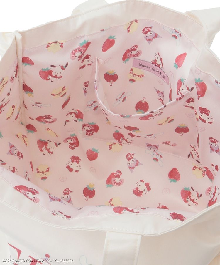 "Sanrio x Maison de FLEUR Ichigo Shinbun" Frill Tote Bag