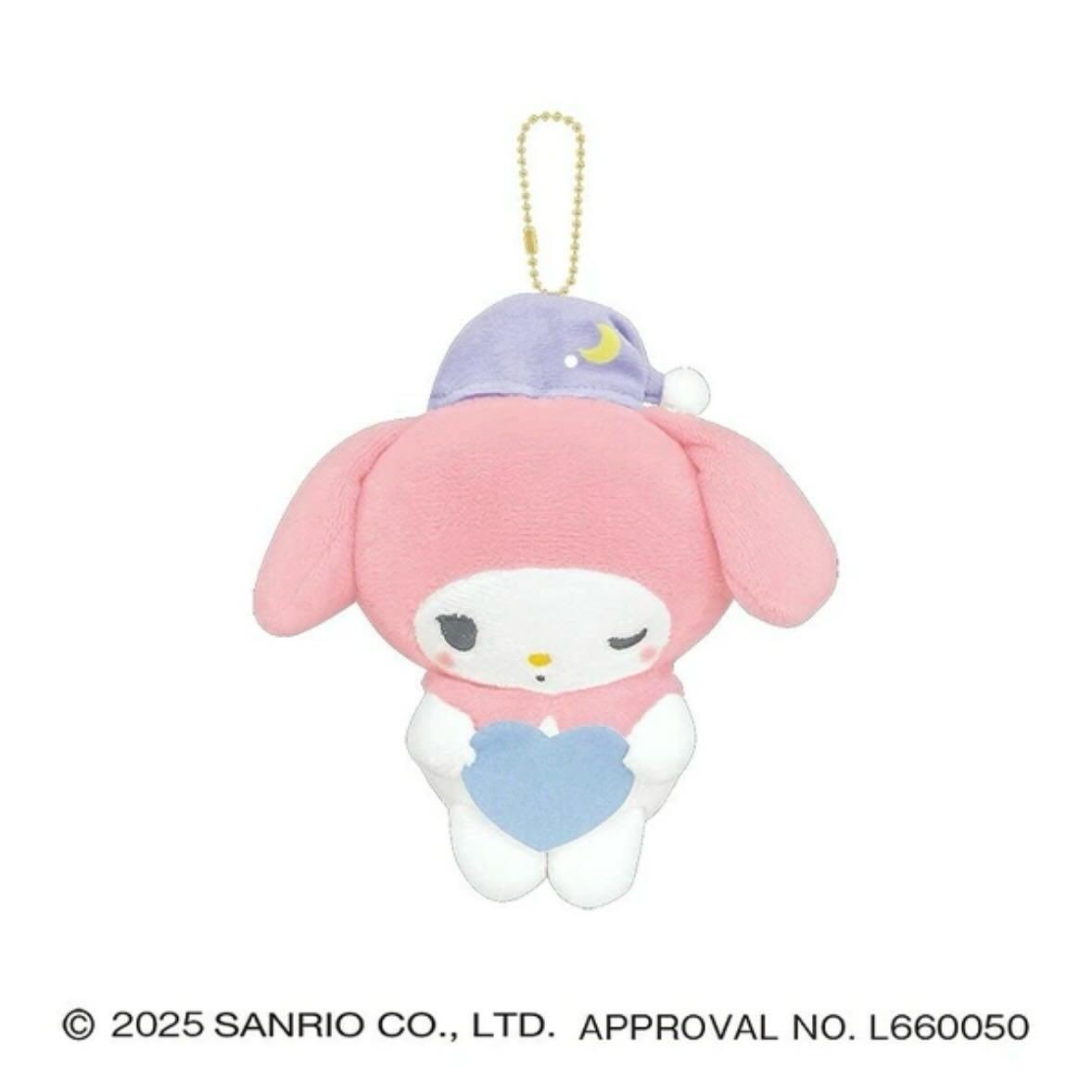 [MY MELODY] "Sanrio Sleepover Munyatto" Plush Keychain