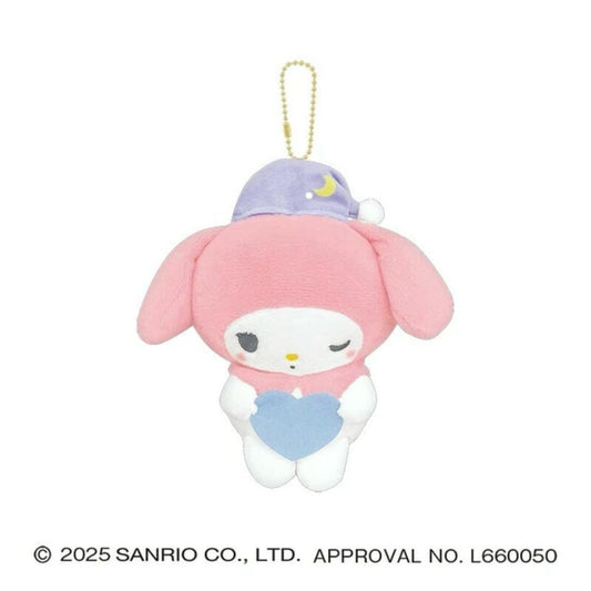 [MY MELODY] "Sanrio Sleepover Munyatto" Plush Keychain
