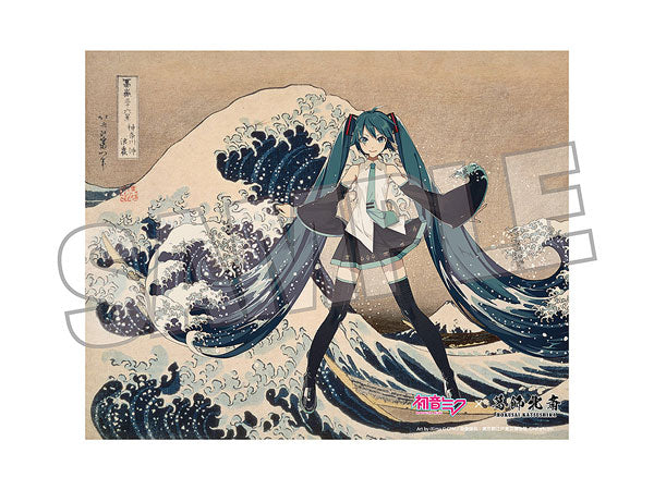 [THE GREAT WAVE OF KANAGAWA] "Hatsune Miku x Hokusai Katsushika iXima" Canvas Art