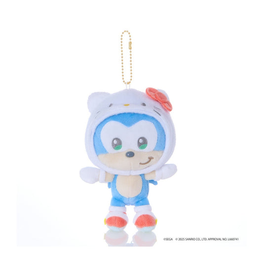 [HELLO KITTY x SONIC] "SONIC & FRIENDS x Sanrio" Plush Keychain