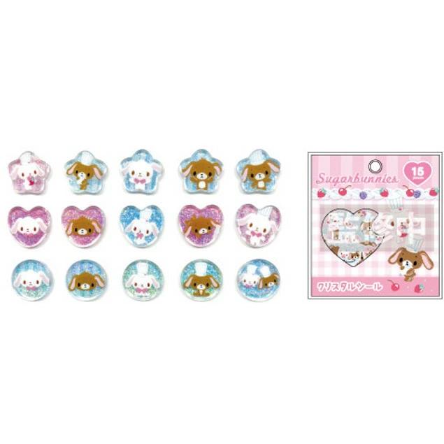 [PINK] "Sugarbunnies" Crystal Sticker Flakes