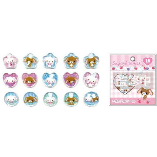 [PINK] "Sugarbunnies" Crystal Sticker Flakes