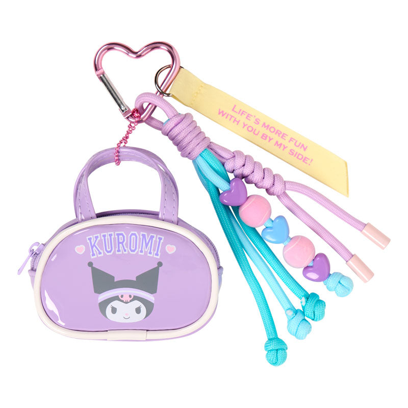 [KUROMI] "SANRIO GIRLS' TENNIS CLUB" Charm with Mini Pouch