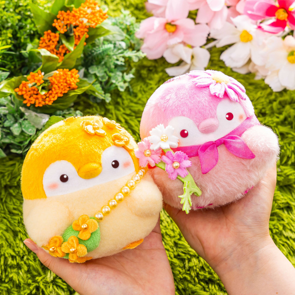 [PINK COSMOS] "Koupenchan Flower" Plush Keychain