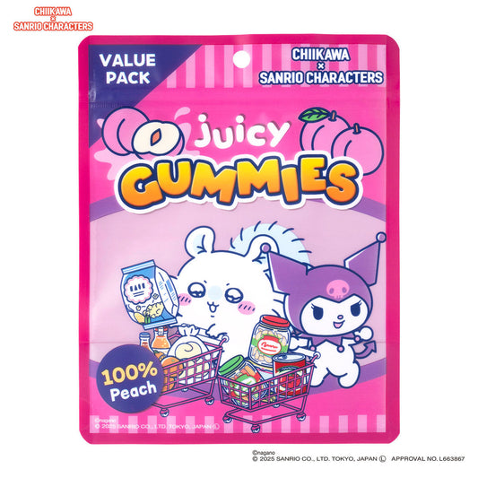 [KUROMI / MOMONGA] "Chiikawa x Sanrio Supermarket" Zipper Bags