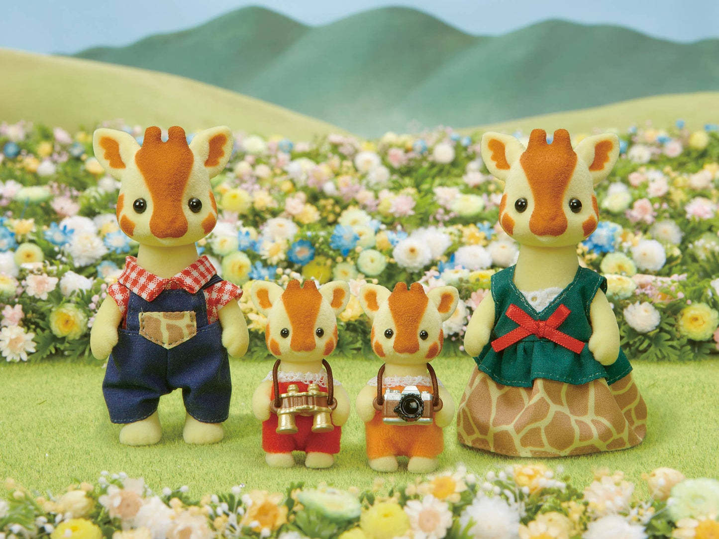 [GIRAFFE FAMILY] Sylvanian Families" Figure Set