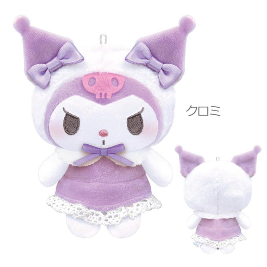[KUROMI] "Sanrio White Cat Baby" Plush Keychain