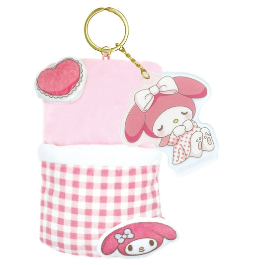 [MY MELODY] "Sanrio Room Tour Series Fukafuka Futon" Plush Keychain