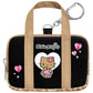 [HELLO KITTY / BLACK] "Sanrio School Bag Style" Mini Bag Keychain