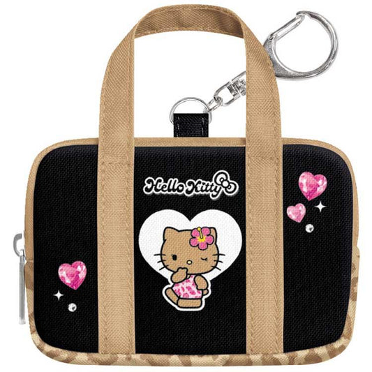 [HELLO KITTY / BLACK] "Sanrio School Bag Style" Mini Bag Keychain