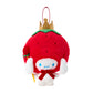 [CINNAMOROLL] "Sanrio Become Strawberry King" Plush Keychain