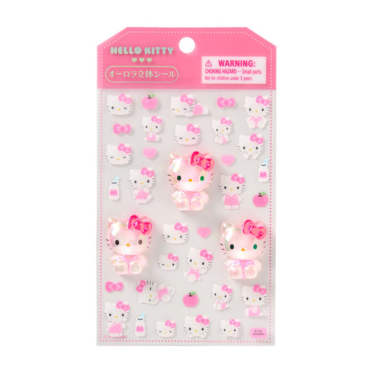 [HELLO KITTY] "Sanrio Seal Friends" Aurora 3D Sticker Sheet