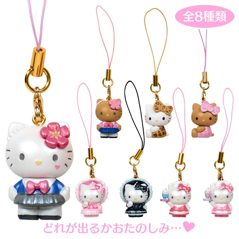 "Hello Kitty Lolita/Maid/Kogal/Leopard Keychain 2" Blind Box