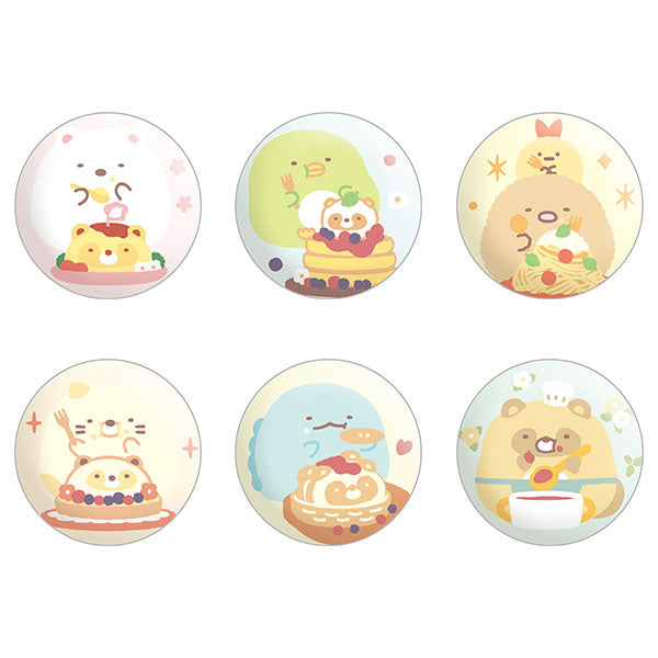 "Sumikko Gurashi Tanuki Raccon Restaurant Embroidered Can Badge" Blind