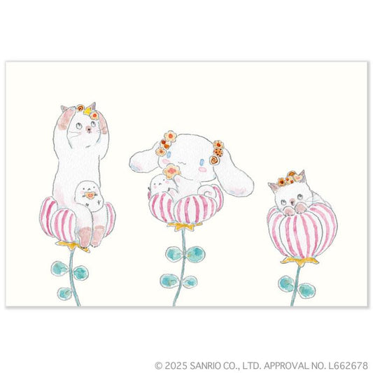 [CINNAMOROLL FLOWER] "Tocoro Comugi x Sanrio" Postcard