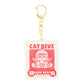[CAT DIVE] "Mofusand BOARD SHARK!" Shaka Shaka Keychain