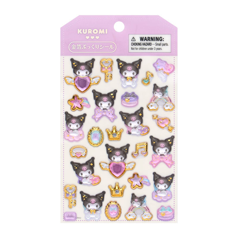 [KUROMI] "Sanrio Seal Friends" Gold Foil Sticker Sheet