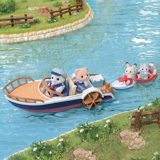 "Sylvanian Families Captain Seal Exciting Boat" Set