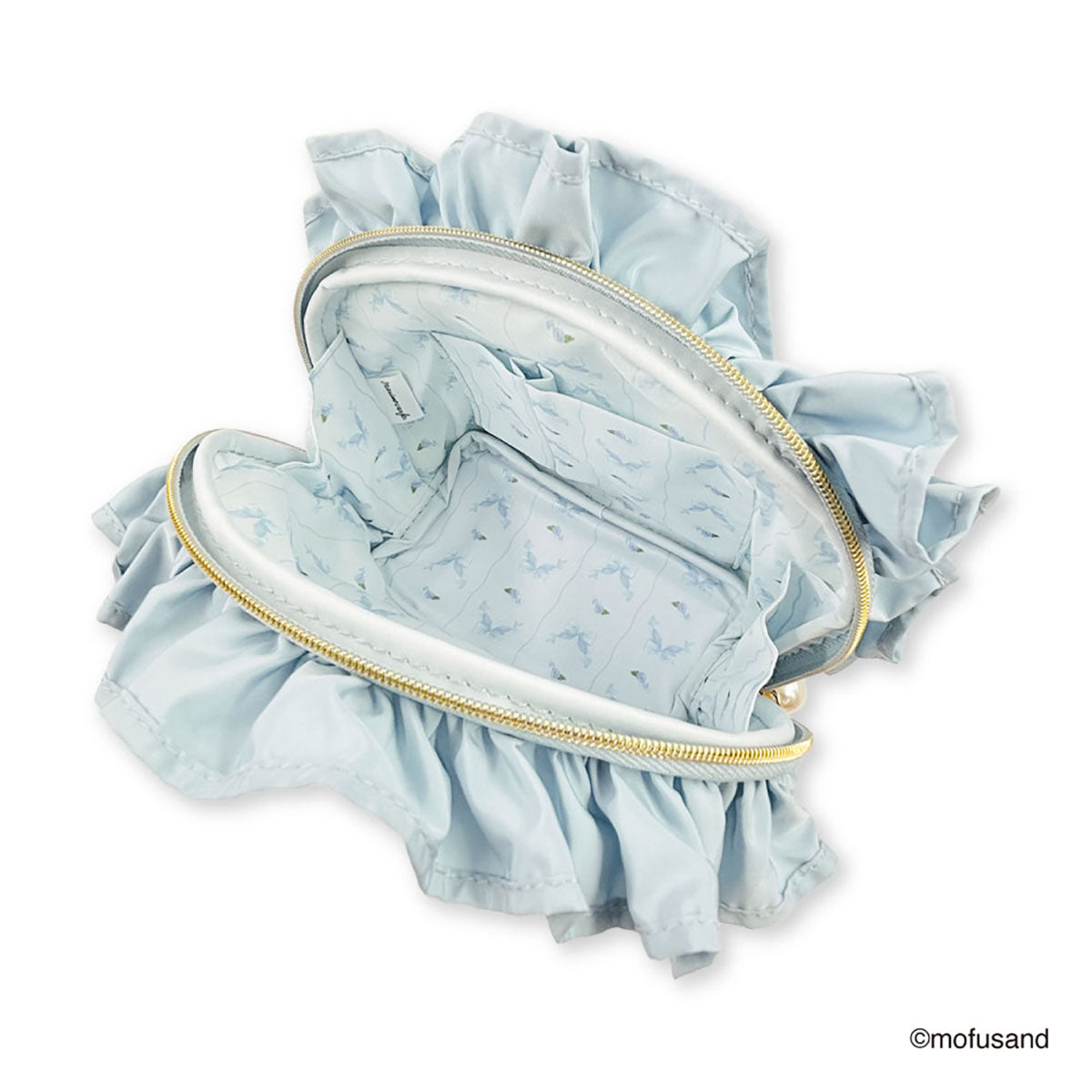 [BLUE] "Mofusand Frill" Round Pouch