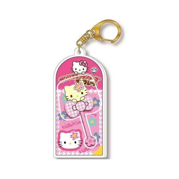 [HELLO KITTY / GINGHAM] "Sanrio Chocolate Stick" Keychain