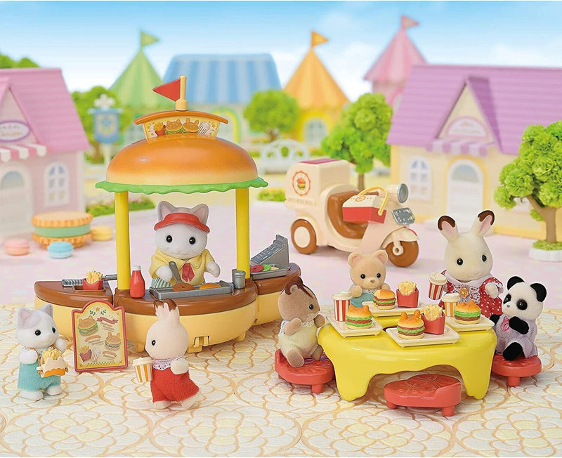"Sylvanian Families Freshly Made Hamburger Wagon" Set