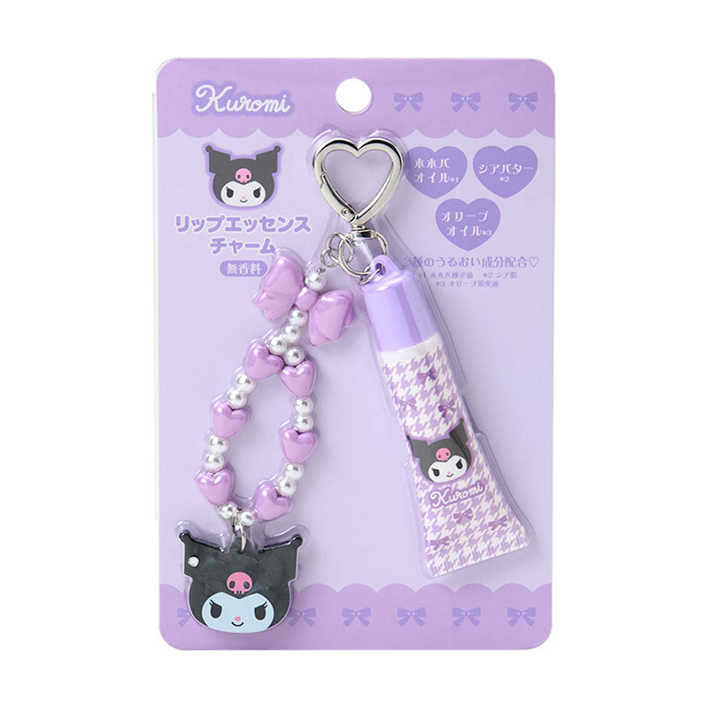[KUROMI] "Sanrio" Lip Charm with Bead Strap