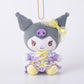 [KUROMI] "Sanrio Dressed Up Two Colors Coordinated Munyugurumi" Plush Keychain