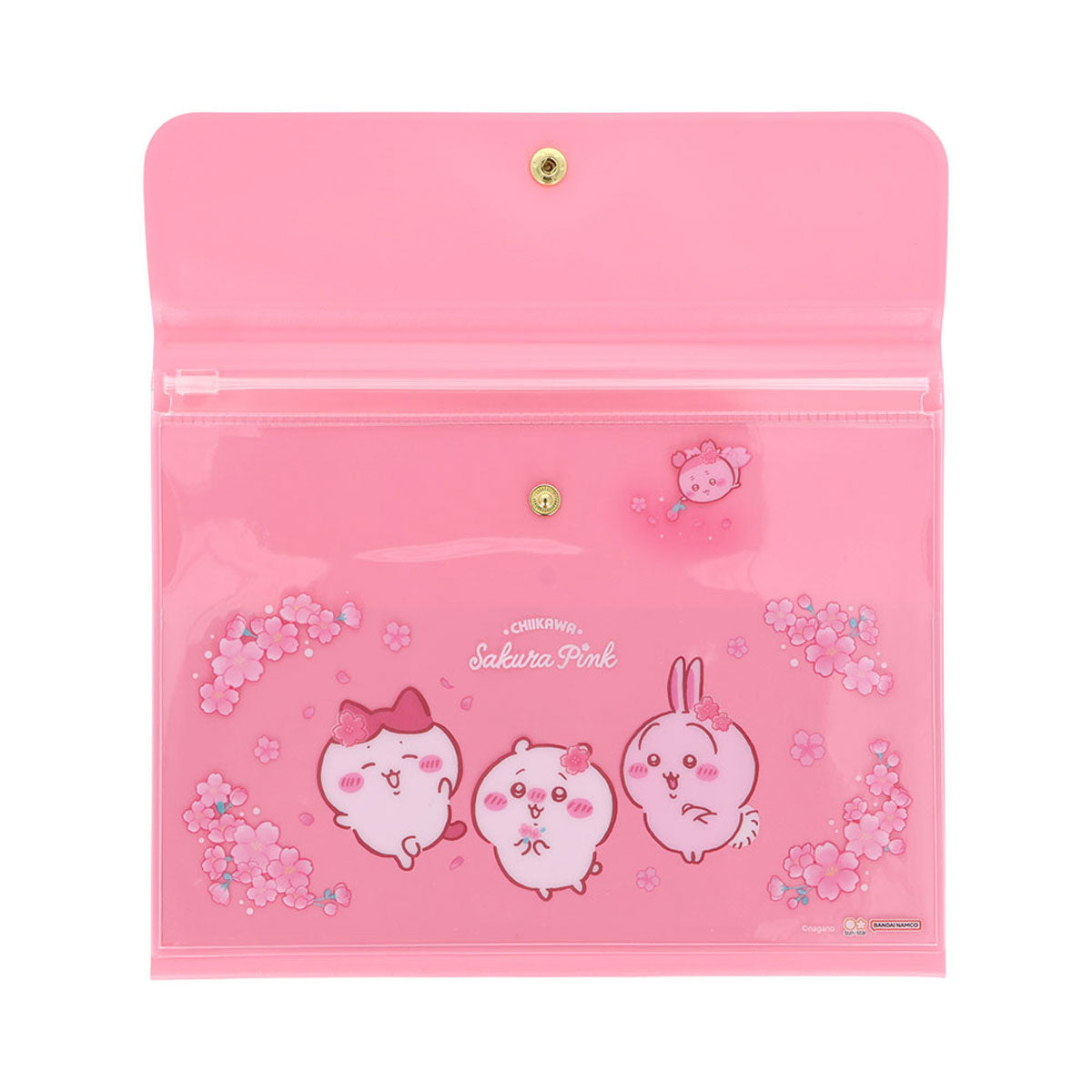 [PINK] "Chiikawa Sakura Pink Frill" Flat Case
