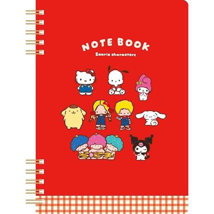 [RED] "Sanrio Oyatsu Snack Party" B6 Notebook