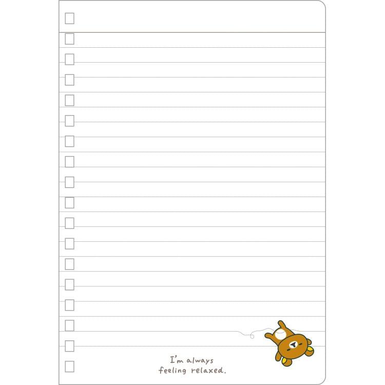 [RILAKKUMA] "Rilakkuma Standard Stationery" B6 Notebook