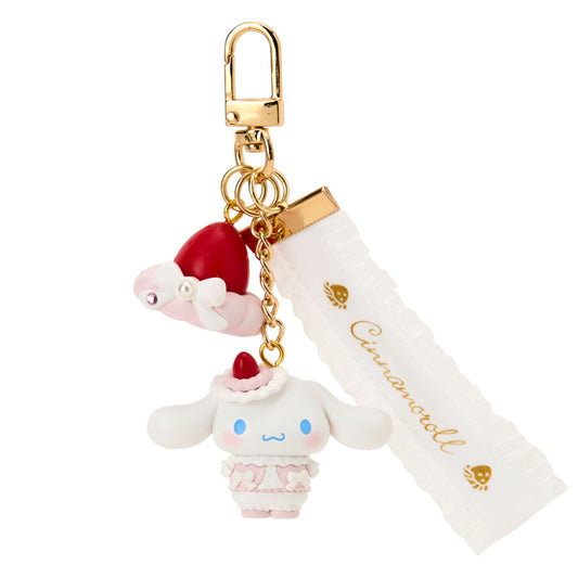[CINNAMOROLL] "Sanrio Ichigo Whip Cake Series" Strap Keychain