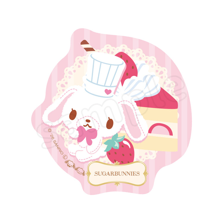 [SHIROUSA] "Sugarbunnies Love Sweets" Die-cut Sticker