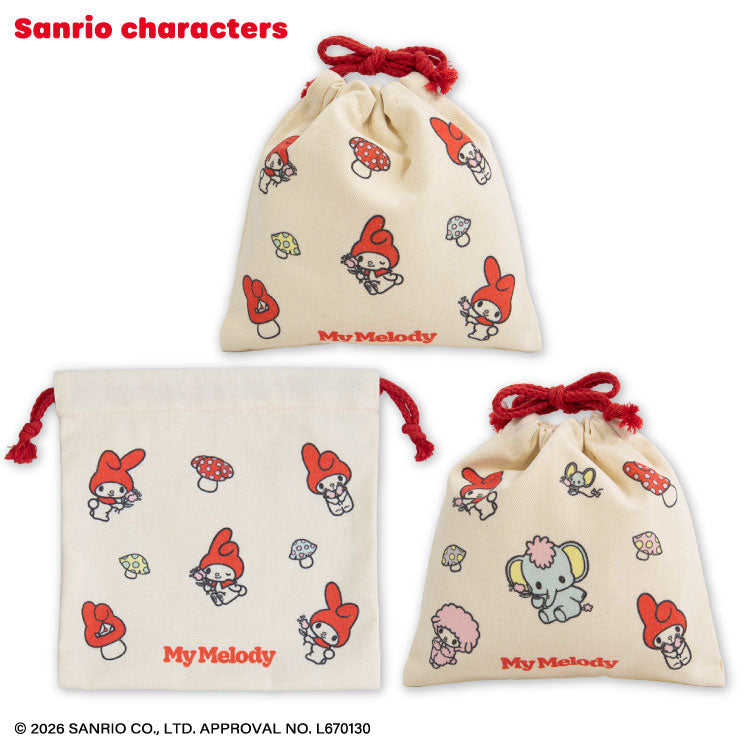 [MY MELODY] "THANKYOUMART x Sanrio Retro" Drawstring Bag
