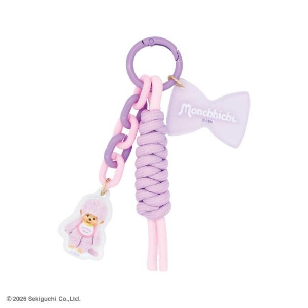 [PURPLE] "Monchhichi COLORS" Paracord Keychain