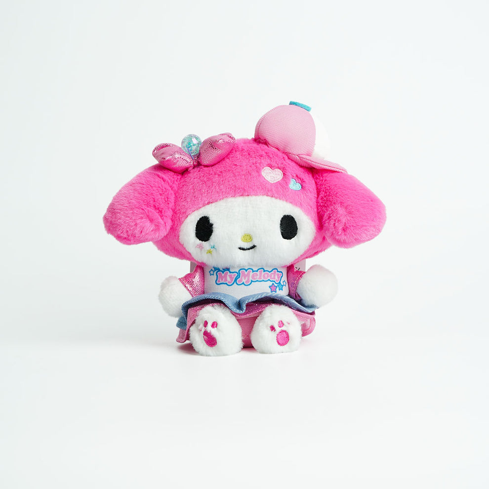 [MY MELODY] "Sanrio Vivid Cap Y2K" Plush Keychain