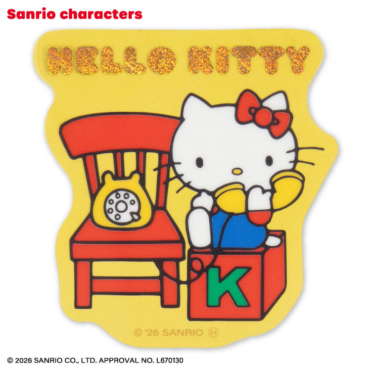 [HELLO KITTY / PHONE] "THANKYOUMART x Sanrio Retro" Clear Sticker
