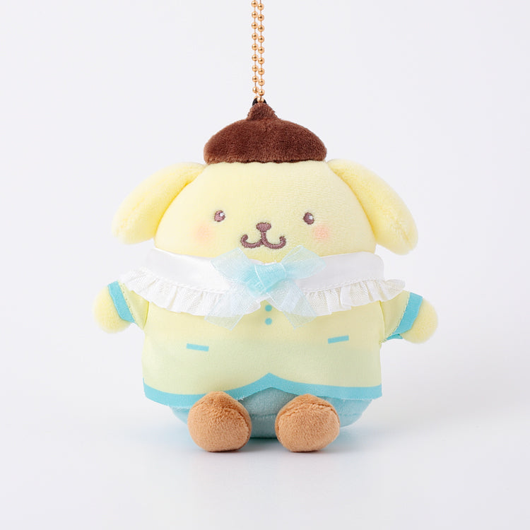 [POMPOMPURIN] "Sanrio Dressed Up Two Colors Coordinated Munyugurumi" Plush Keychain