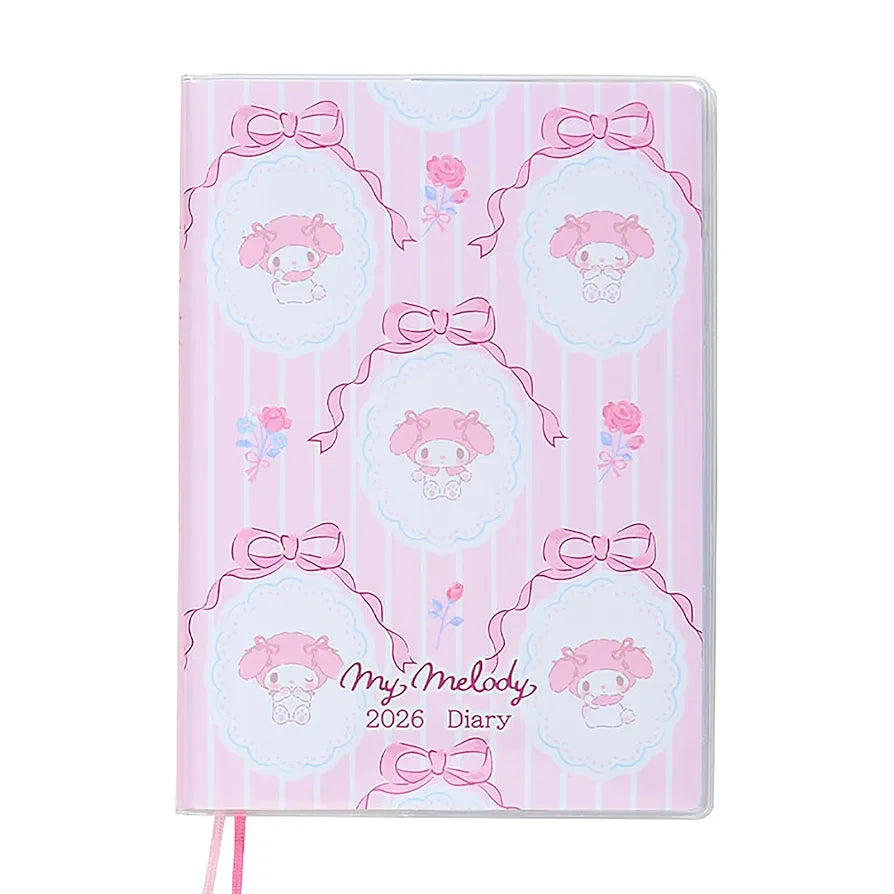 [MY MELODY / BOW FRAMES] "Sanrio 2026" B6 Horizontal Schedule Planner