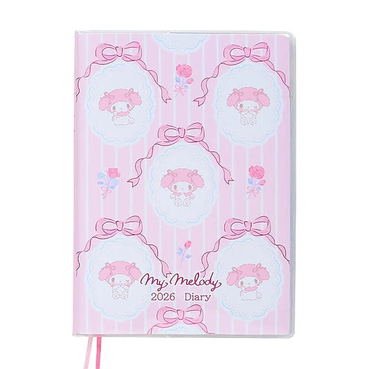 [MY MELODY / BOW FRAMES] "Sanrio 2026" B6 Horizontal Schedule Planner