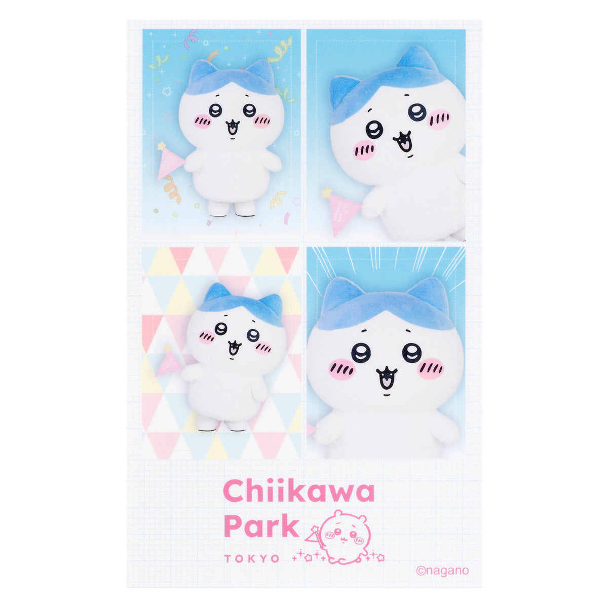 [HACHIWARE] "Chiikawa Park Special Photo" ID Photo Style Sticker